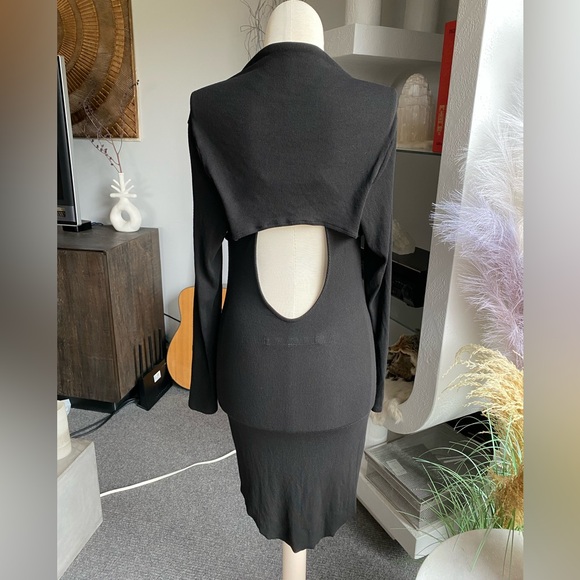 New Enza Costa Revolve Ribbed Shrug Dress rick owens joah brown skims areyouami - Picture 2 of 11